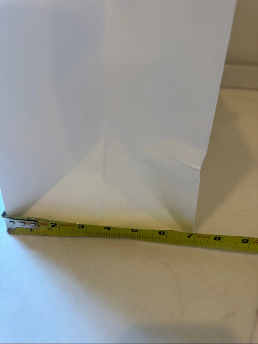 Celine White Shopper Bag with Black Ribbon Handles approx 16x26x7